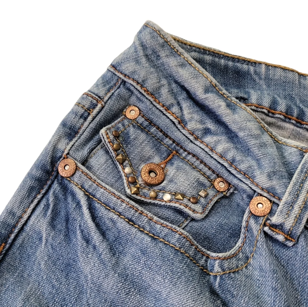 Zanadi Bootcut Jeans Embellished Pockets Sz 8